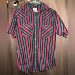 Ely Cattleman short sleeve pearl snap lightly worn